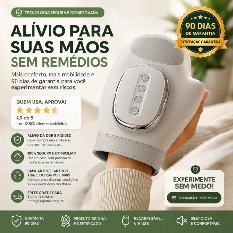 Luva Massageadora para Artrite